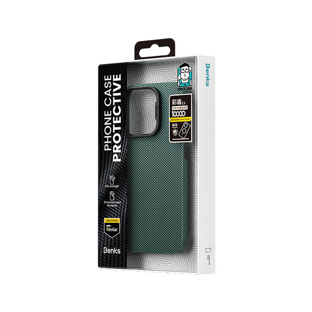 iPhone 15 Pro Max Kılıf M-safe Şarj Özellikli Benks ArmorTint Serisi ArmorAir Kevlar Kılıf