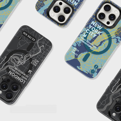 Apple iPhone 15 Pro Max Kılıf Magsafe Şarj Özellikli Benks City Serisi Kapak Mavi