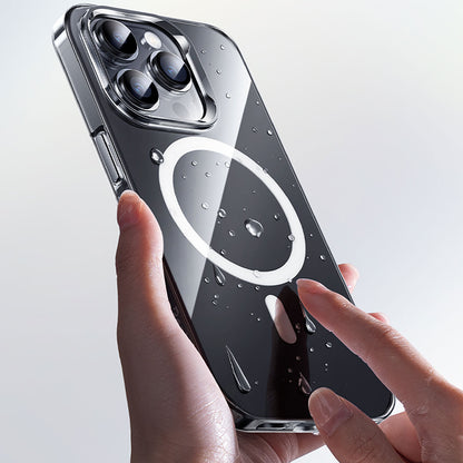 iPhone 15 Pro Max Kılıf M-safe Şarj Özellikli Benks Crystal Serisi Şeffaf Kılıf
