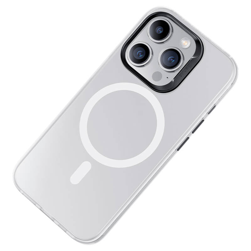 Apple iPhone 15 Pro Max Kılıf Magsafe Şarj Özellikli Benks Lucid Armor Kapak Mavi