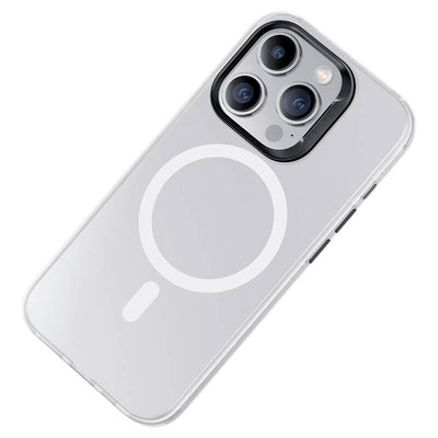 Apple iPhone 15 Pro Max Kılıf Magsafe Şarj Özellikli Benks Lucid Armor Kapak Mavi