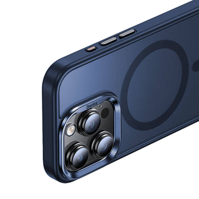 Apple iPhone 15 Pro Max Kılıf Magsafe Şarj Özellikli Benks Mist Protective Kapak Gri
