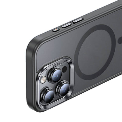 Apple iPhone 15 Pro Max Kılıf Magsafe Şarj Özellikli Benks Mist Protective Kapak Mavi