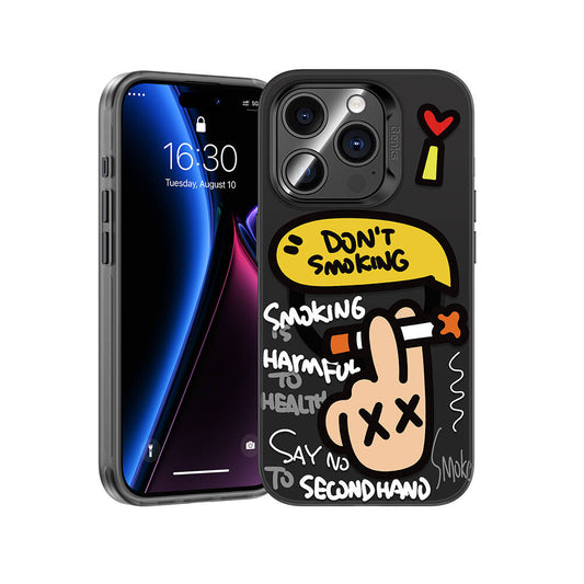 iPhone 15 Pro Max Kılıf M-safe Şarj Özellikli Benks No Smoking Kılıf