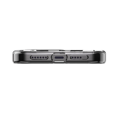 Apple iPhone 15 Pro Max Kılıf Magsafe Şarj Özellikli Çift IMD Baskılı Lisanslı Switcheasy Artist-M Fleur Kapak Gri