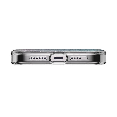 Apple iPhone 15 Pro Max Kılıf Magsafe Şarj Özellikli Parlayan Simli Şeffaf Lisanslı Switcheasy Starfield-M Kapak Mor