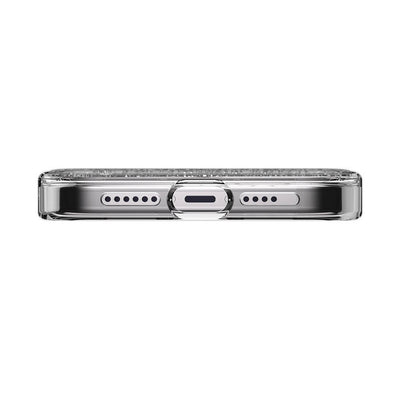 Apple iPhone 15 Pro Max Kılıf Magsafe Şarj Özellikli Parlayan Simli Şeffaf Lisanslı Switcheasy Starfield-M Kapak Mor