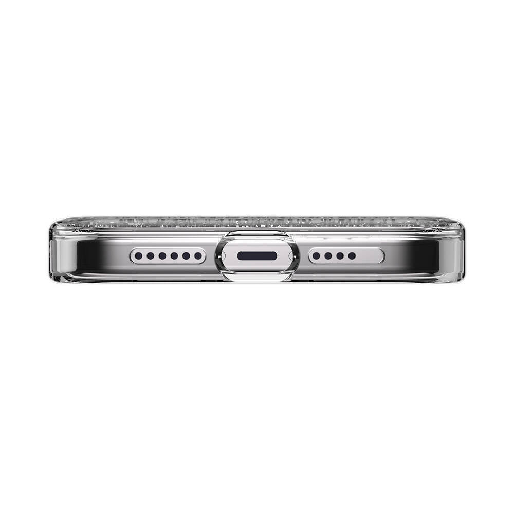 Apple iPhone 15 Pro Max Kılıf Magsafe Şarj Özellikli Parlayan Simli Şeffaf Lisanslı Switcheasy Starfield-M Kapak Colorful