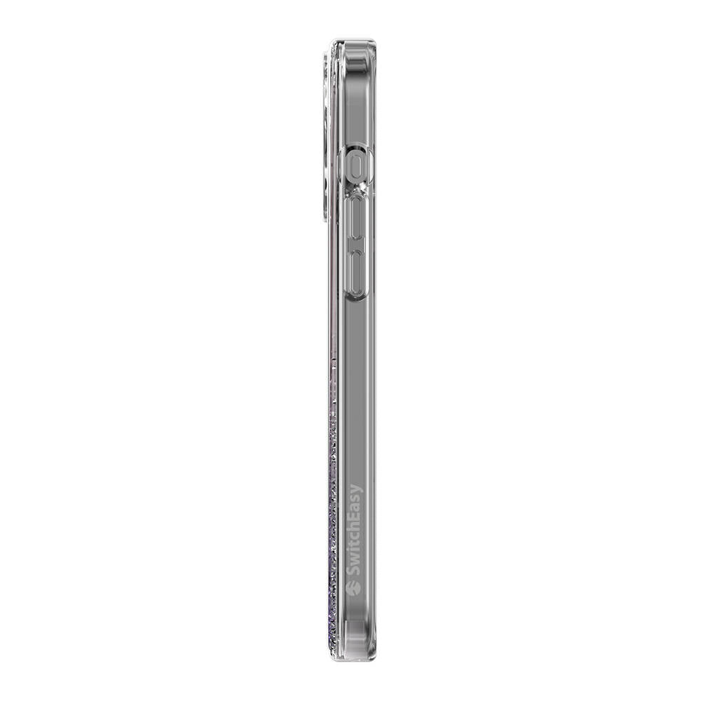 Apple iPhone 15 Pro Max Kılıf Magsafe Şarj Özellikli Parlayan Simli Şeffaf Lisanslı Switcheasy Starfield-M Kapak Colorful
