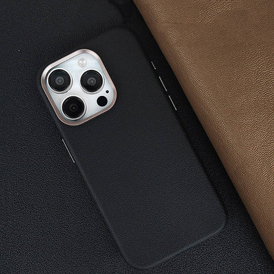 Apple iPhone 15 Pro Max Kılıf M-safe Şarj Özellikli PU Deri Zore Adora Kapak Koyu Gri