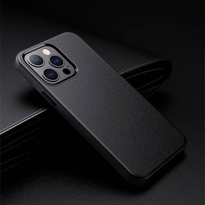 Apple iPhone 15 Pro Max Kılıf M-safe Şarj Özellikli PU Deri Zore Adora Kapak Koyu Gri