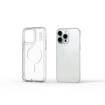 iPhone 15 Pro Max Kılıf M-safe Şarj Özellikli Şeffaf Transparan Wiwu Turkey D Serisi Kılıf