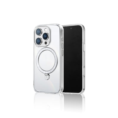 Apple iPhone 15 Pro Max Kılıf M-safe Şarj Özellikli Standlı Pynana Dancing Streamer Serisi Kapak Mor