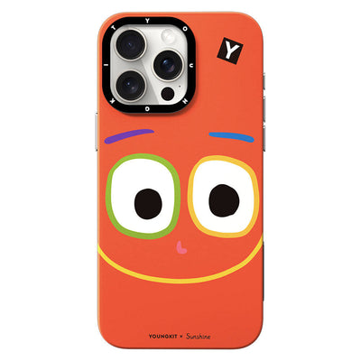 Apple iPhone 15 Pro Max Kılıf Magsafe Şarj Özellikli Sunshine Tasarımlı Youngkit Daily Happy Serisi Kapak Sarı