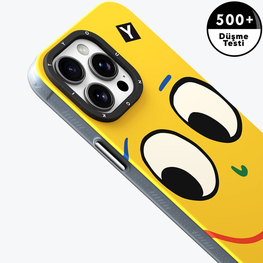 iPhone 15 Pro Max Kılıf M-safe Şarj Özellikli Sunshine Tasarımlı Youngkit Daily Happy Serisi Kılıf