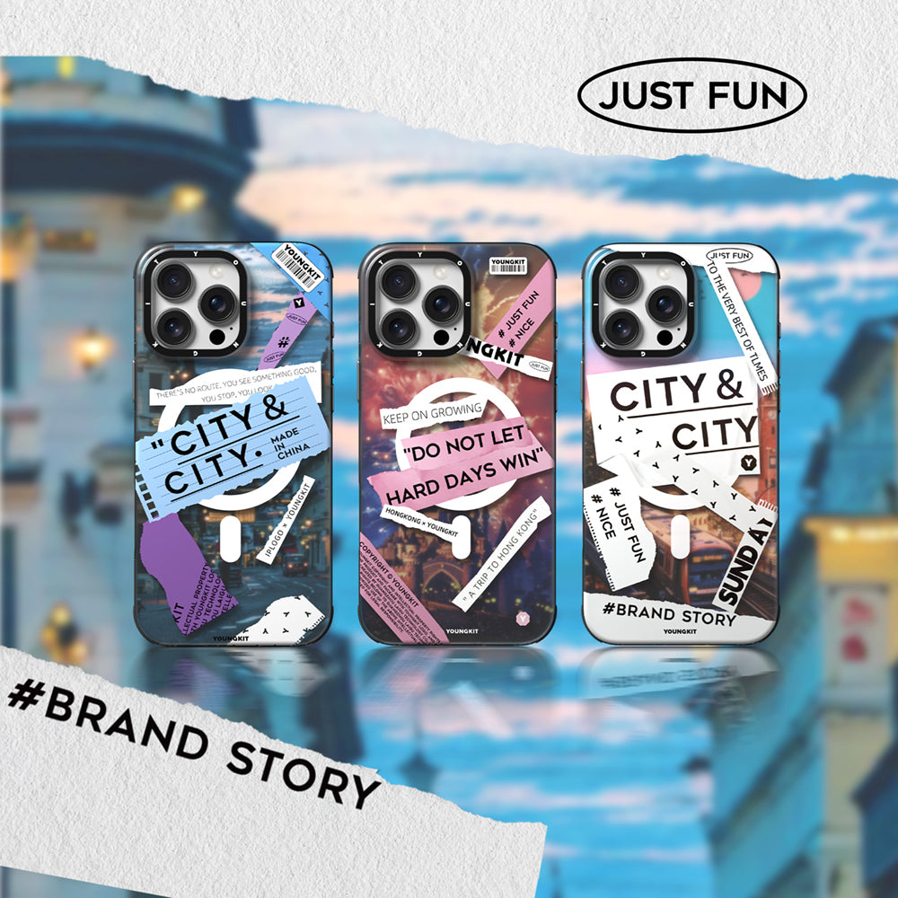 iPhone 15 Pro Max Kılıf M-safe Şarj Özellikli Youngkit A-City Serisi Kılıf