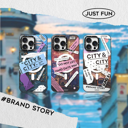 iPhone 15 Pro Max Kılıf M-safe Şarj Özellikli Youngkit A-City Serisi Kılıf