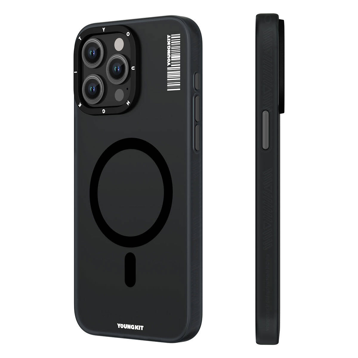 iPhone 15 Pro Max Kılıf M-safe Şarj Özellikli Youngkit Hidden Sand Serisi Kılıf