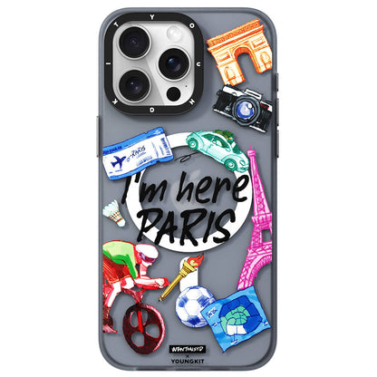 iPhone 15 Pro Max Kılıf M-safe Şarj Özellikli Youngkit in Paris Serisi Kılıf