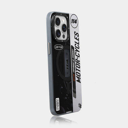 iPhone 15 Pro Max Kılıf M-safe Şarj Özellikli Youngkit Motorcycle Legend Serisi Kılıf