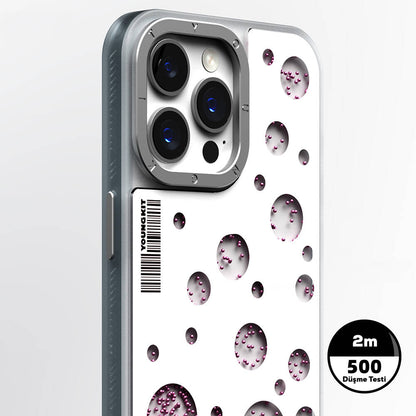 iPhone 15 Pro Max Kılıf M-safe Şarj Özellikli Youngkit Quicksand Beads Serisi Kılıf