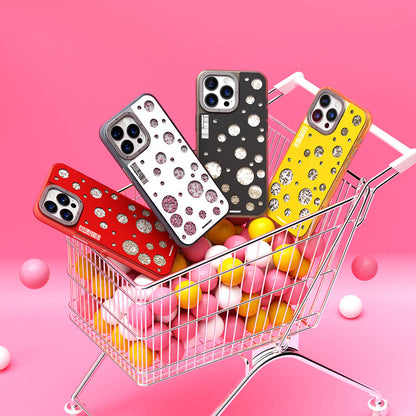 iPhone 15 Pro Max Kılıf M-safe Şarj Özellikli Youngkit Quicksand Beads Serisi Kılıf