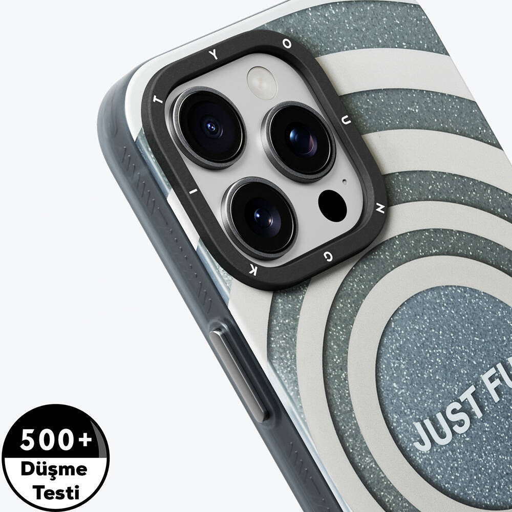 iPhone 15 Pro Max Kılıf M-safe Şarj Özellikli Youngkit Star Dazzle Serisi Kılıf