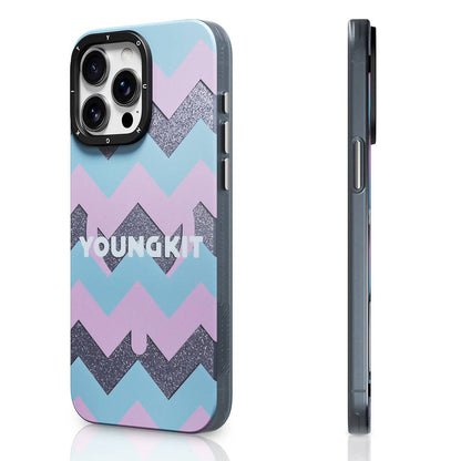 iPhone 15 Pro Max Kılıf M-safe Şarj Özellikli Youngkit Star Dazzle Serisi Kılıf