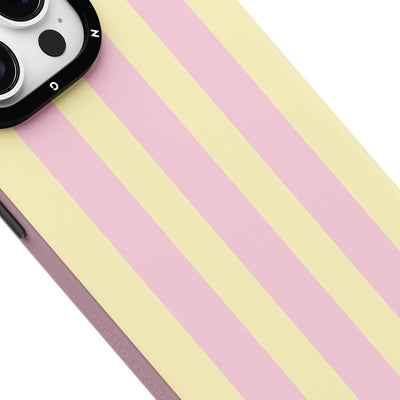 Apple iPhone 15 Pro Max Kılıf Magsafe Şarj Özellikli Youngkit Striped Piano Keys Serisi Kapak Mavi