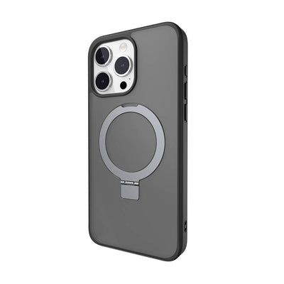 Apple iPhone 15 Pro Max Kılıf Magsafe Şarj Özellikli Yüzük Standlı Lisanslı Switcheasy Magstand-M Kapak Renksiz