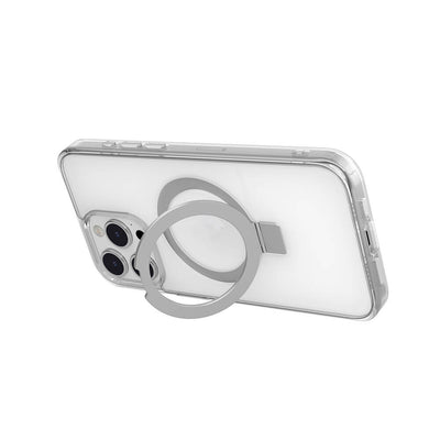 Apple iPhone 15 Pro Max Kılıf Magsafe Şarj Özellikli Yüzük Standlı Lisanslı Switcheasy Magstand-M Kapak Renksiz