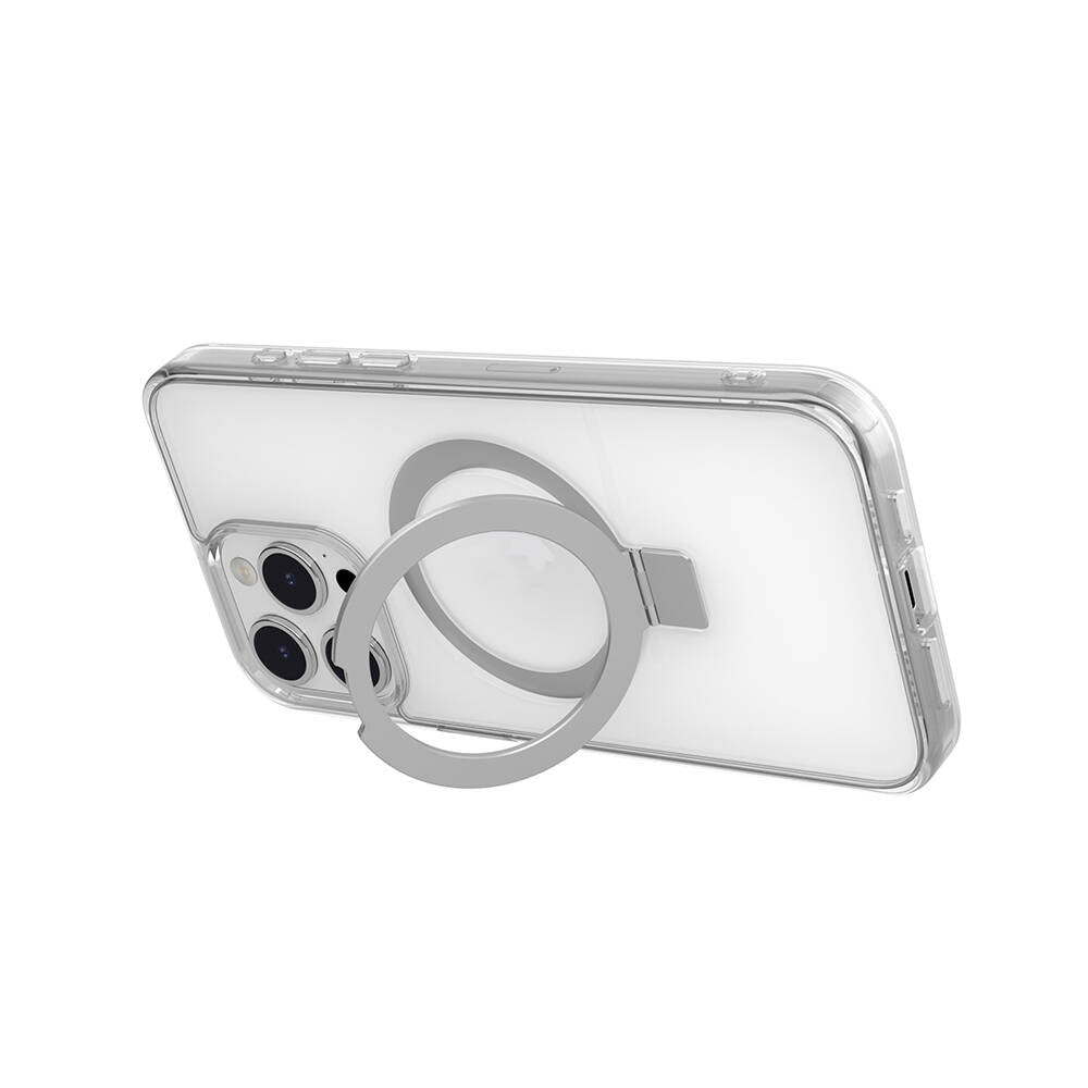 Apple iPhone 15 Pro Max Kılıf Magsafe Şarj Özellikli Yüzük Standlı Lisanslı Switcheasy Magstand-M Kapak Siyah