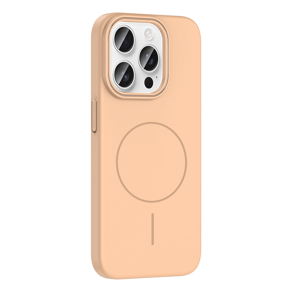 Apple iPhone 15 Pro Max Kılıf M-safe Şarj Özellikli Zore Ruby Sert Kapak Mürdüm