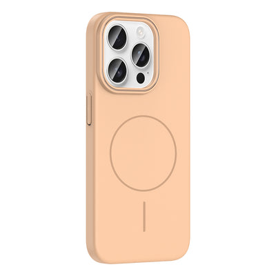 Apple iPhone 15 Pro Max Kılıf M-safe Şarj Özellikli Zore Ruby Sert Kapak Mürdüm