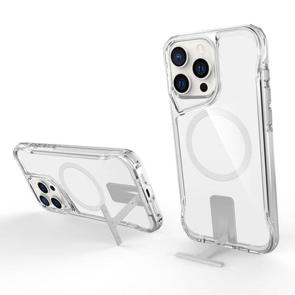 iPhone 15 Pro Max Kılıf M-safe Şarj Özellikli Zore T-Max Standlı Kılıf