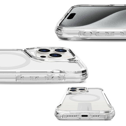 iPhone 15 Pro Max Kılıf M-safe Şarj Özellikli Zore T-Max Standlı Kılıf