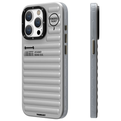 Apple iPhone 15 Pro Max Kılıf Mat Renkli Tasarım YoungKit Original Serisi Kapak Pembe
