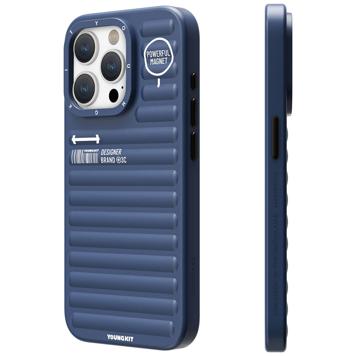 Apple iPhone 15 Pro Max Kılıf Mat Renkli Tasarım YoungKit Original Serisi Kapak Pembe