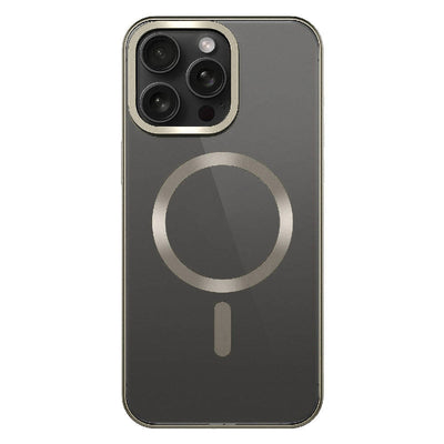 Apple iPhone 15 Pro Max Kılıf Mat Tasarımlı M-safe Wireless Şarj Özellikli Zore Mat Setro Kapak Siyah