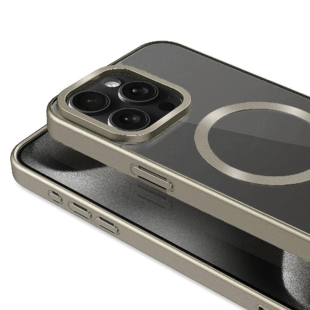 Apple iPhone 15 Pro Max Kılıf Mat Tasarımlı M-safe Wireless Şarj Özellikli Zore Mat Setro Kapak Lacivert