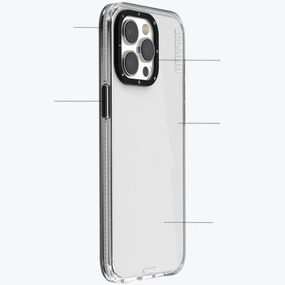 Apple iPhone 15 Pro Max Kılıf Pürüzsüz Düz Arka Yüzey YoungKit Crystal Color Serisi Kapak Renksiz