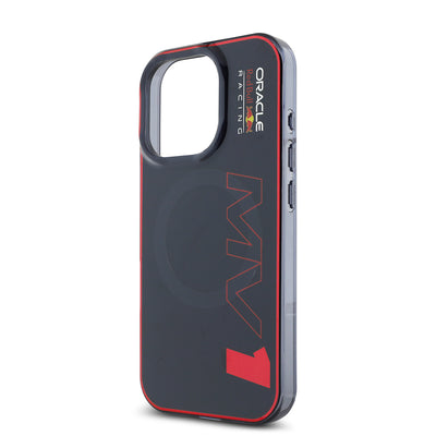 Apple iPhone 15 Pro Max Kılıf Redbull Orjinal Lisanslı M-safe Şarj Özellikli Çift Katmanlı Sert PC Büyük Boy MV Kapak Lacivert