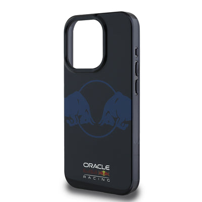 Apple iPhone 15 Pro Max Kılıf Redbull Orjinal Lisanslı M-safe Şarj Özellikli IML Çift Boğa Baskılı Sert PC  Kapak Lacivert