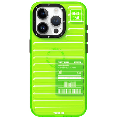 Apple iPhone 15 Pro Max Kılıf Şeffaf Renkli Tasarım YoungKit Fluorite Serisi Kapak Siyah