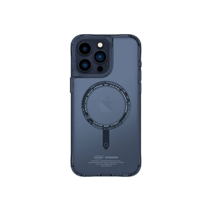 iPhone 15 Pro Max Kılıf SkinArma Şeffaf M-safe Şarj Özellikli Kado Kartlıklı Saido Kılıf