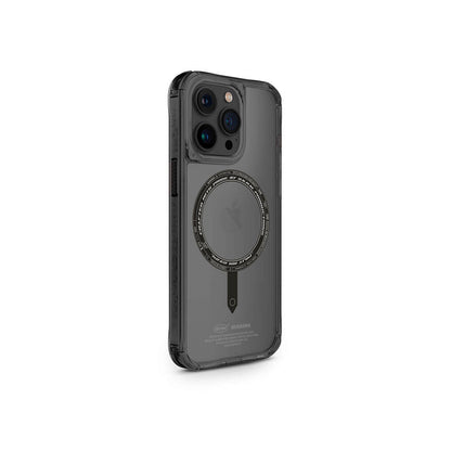 iPhone 15 Pro Max Kılıf SkinArma Şeffaf M-safe Şarj Özellikli Kado Kartlıklı Saido Kılıf