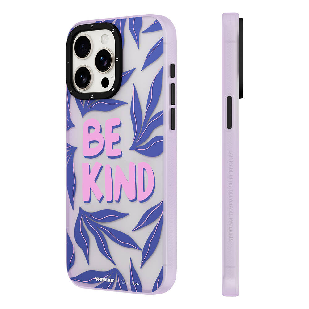Apple iPhone 15 Pro Max Kılıf Tara Reed Tasarımlı Youngkit Tiger Rhyme Kapak Mor