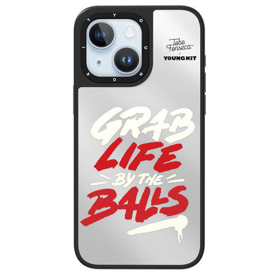 Apple iPhone 15 Pro Max Kılıf Tobias Fonseca Tasarımlı Youngkit Mirror Kapak Pembe