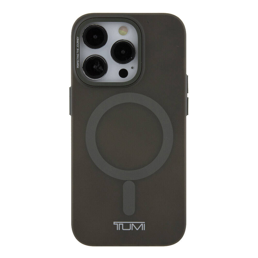 Apple iPhone 15 Pro Max Kılıf TUMI Orjinal Lisanslı Magsafe Şarj Özellikli Buzlu Mat Kapak Olive