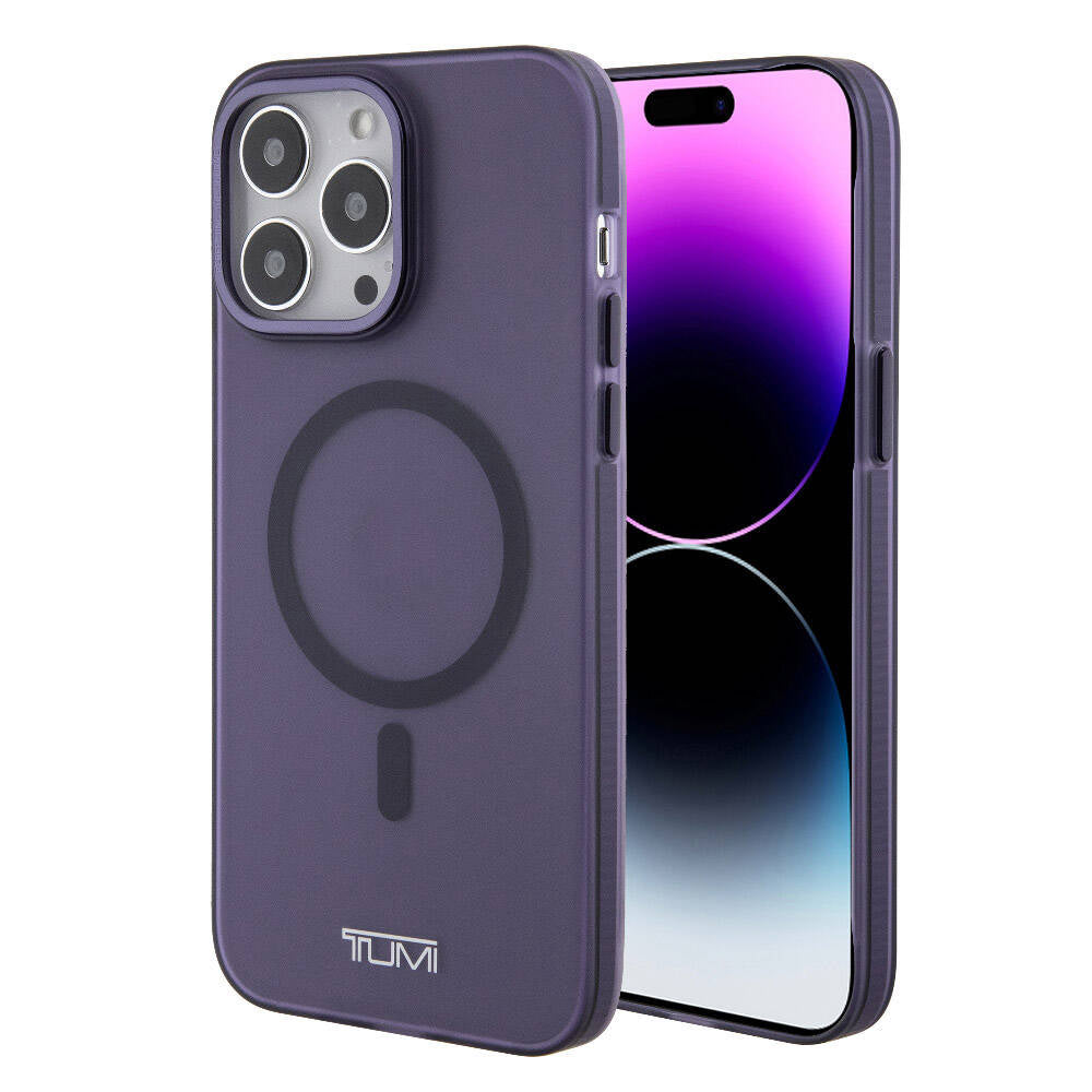iPhone 15 Pro Max Kılıf TUMI Orjinal Lisanslı M-safe Şarj Özellikli Buzlu Mat Kılıf